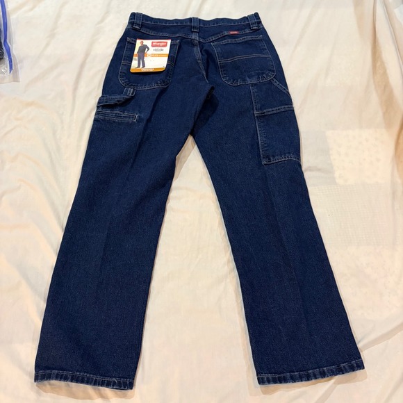 Wrangler Five Star Premium Carpenter Jeans Mens 30x30 Flex Dark Indigo 1094LXWDV - Picture 2 of 9
